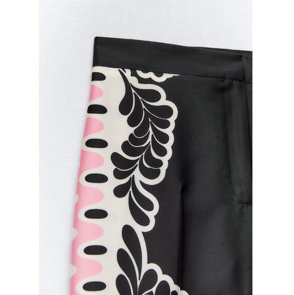 ❌️SOLD❌️ZARA SET FLORAL PRINT SHIRT AND STRAIGHT CUT PANTS SIZE S - Picture 8 of 12